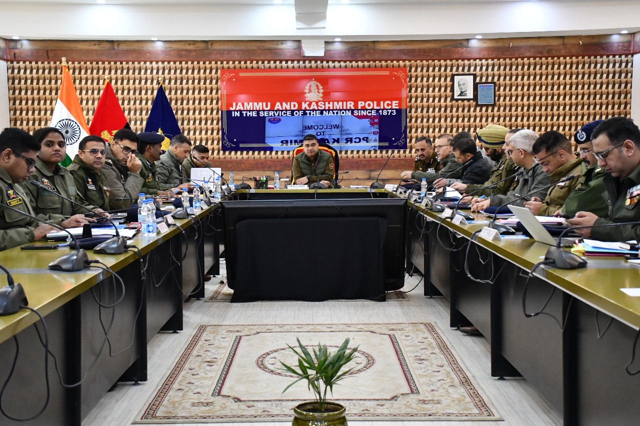 'Security Review meeting chaired by IGP at PCR Kashmir'